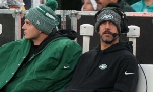 Jets’ Aaron Rodgers says media leaks are a ‘problem with the organization’ after latest Zach Wilson report