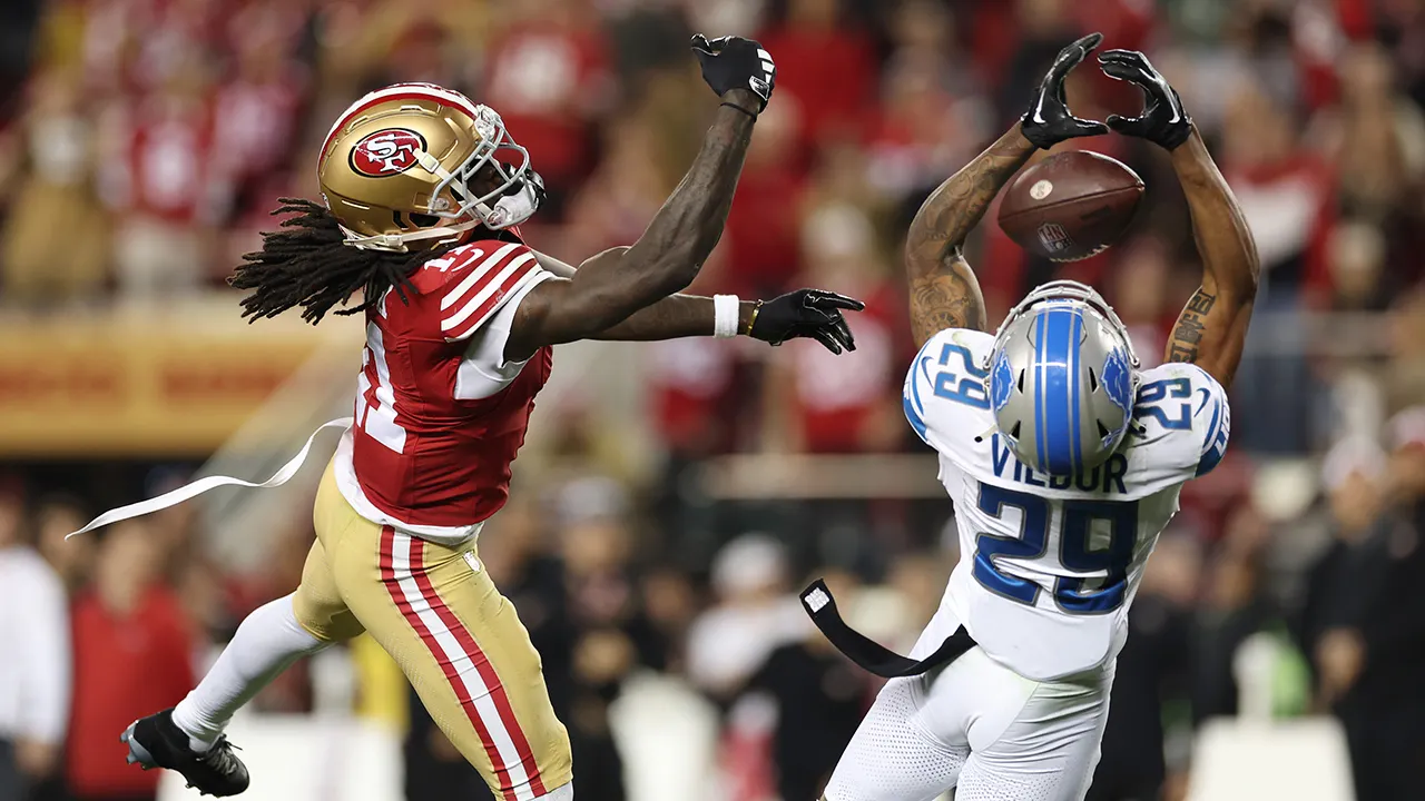 49ers' Brandon Aiyuk talks spectacular TD catch vs Lions: 'Great luck'