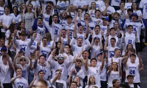 BYU fans asked to remove 'Horns Down' shirts during game against Texas: report