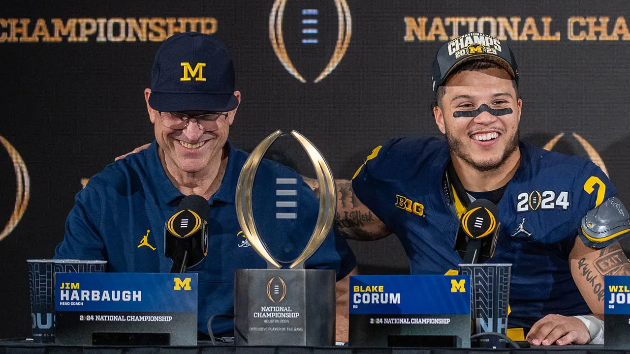 Blake Corum says Jim Harbaugh ‘has the formula’ to win amid NFL rumors: ‘He’s gonna win’