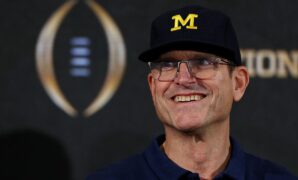 Falcons announce interview with Jim Harbaugh for head coach vacancy