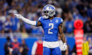 Lions' CJ Gardner-Johnson taunts Bucs' Baker Mayfield after interception during NFC divisional game