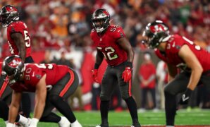 NFL fines Buccaneers' K.J. Britt for unnecessary roughness despite non-call on Eagles 'tush push' stop