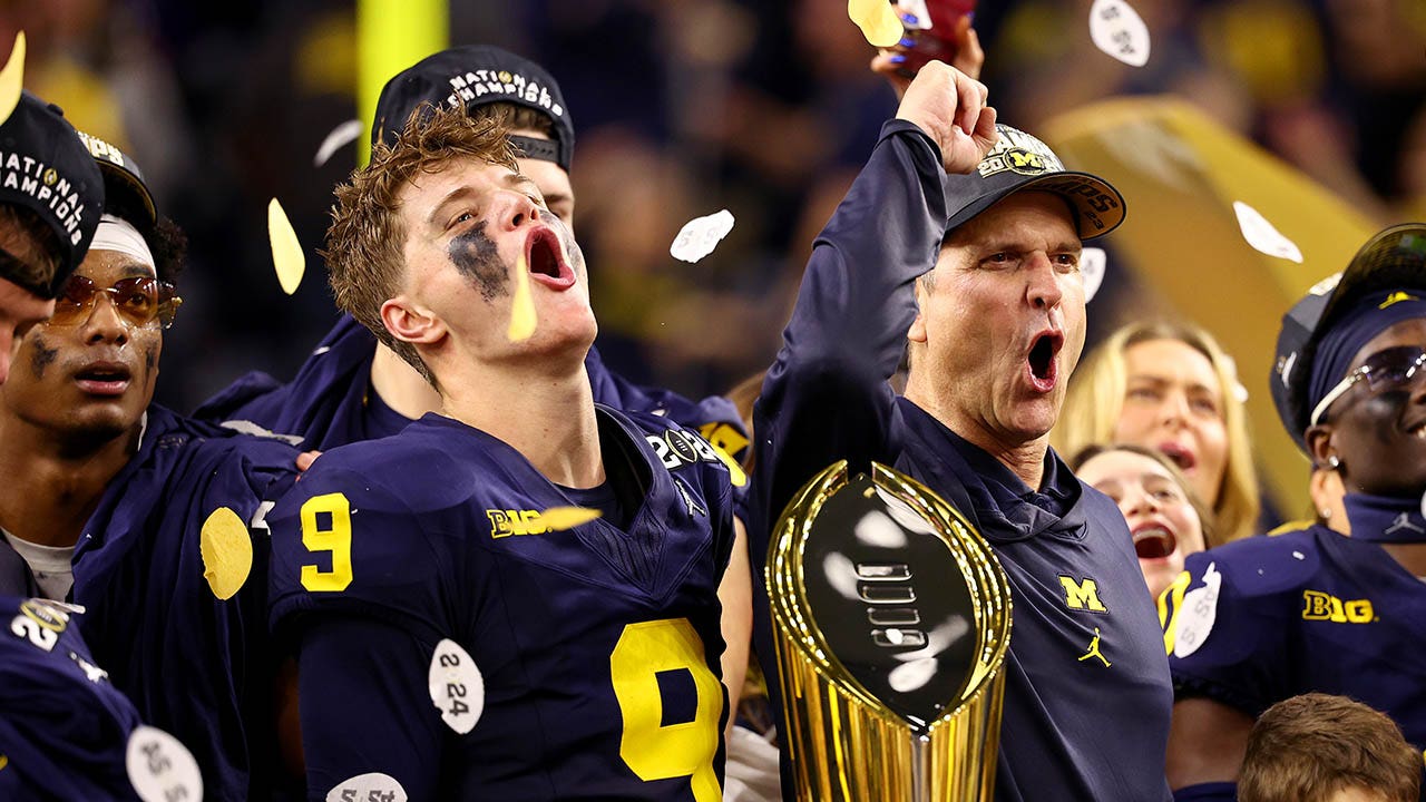 Jim Harbaugh predicts JJ McCarthy will be first quarterback taken in NFL Draft