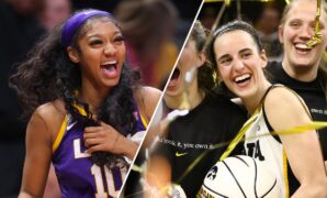 LSU’s Angel Reese congratulates rival Caitlin Clark after Iowa star breaks NCAA women’s scoring record