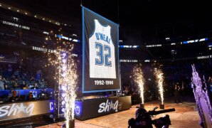 NBA legend Shaquille O'Neal reacts to Magic jersey retirement: 'I never thought this day would happen'