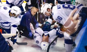 NHL player stretchered off the ice in ‘traumatic’ scene during first game back from injury: 'Tough to watch'