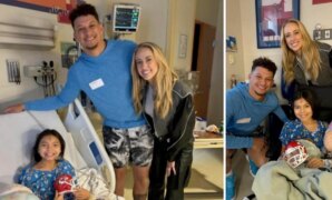 Patrick Mahomes, wife Brittany visit wounded children from Super Bowl parade shooting in hospital