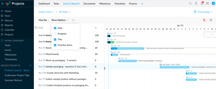 Project management budgeting tools