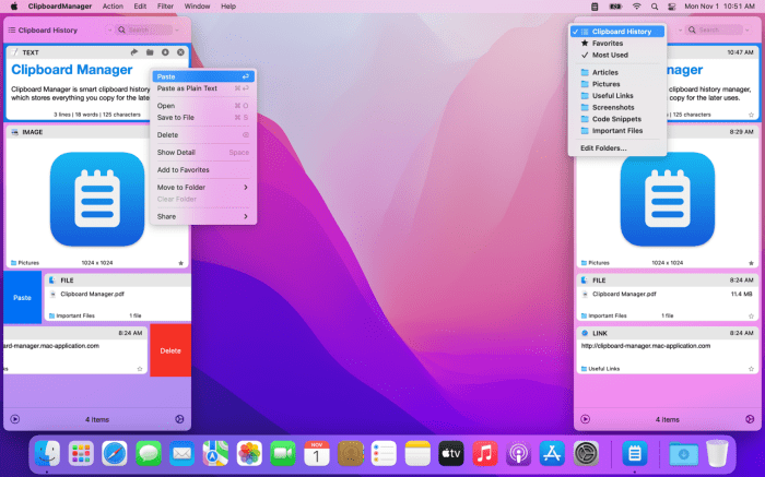 This mac clipboard manager will help you find anything youve ever copied