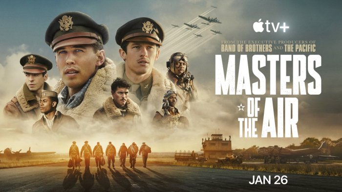 Masters of the air is the best series launch apple tv plus has ever had and it hasnt even finished airing yet steven spielberg produced war drama is a hit