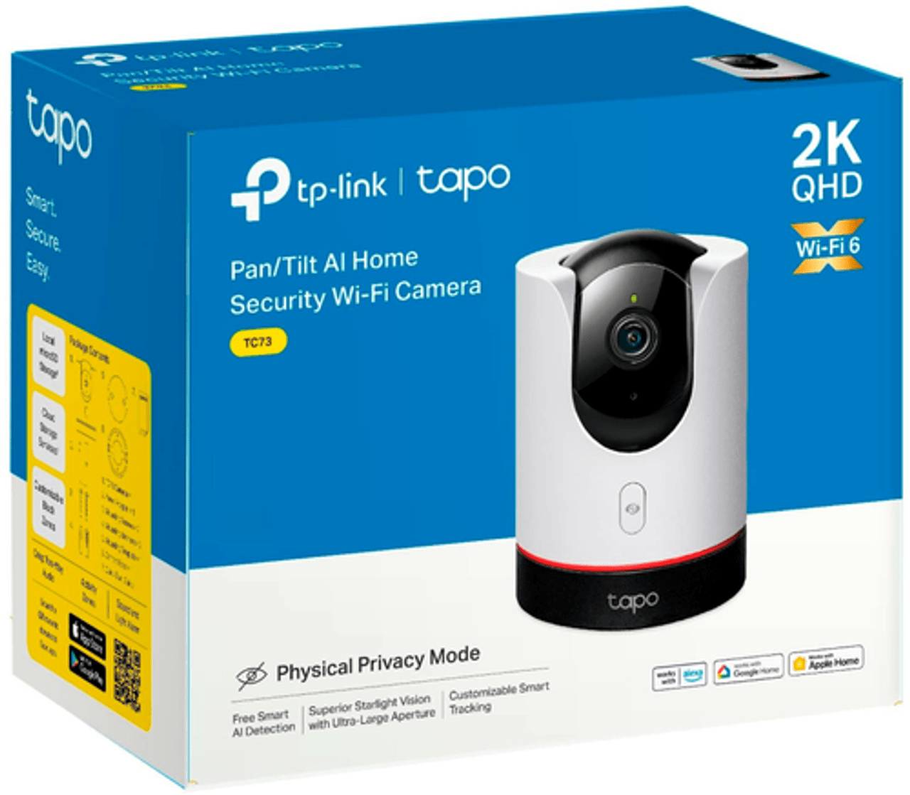 Tapo tc73 pantilt ai camera is a vision of perfection