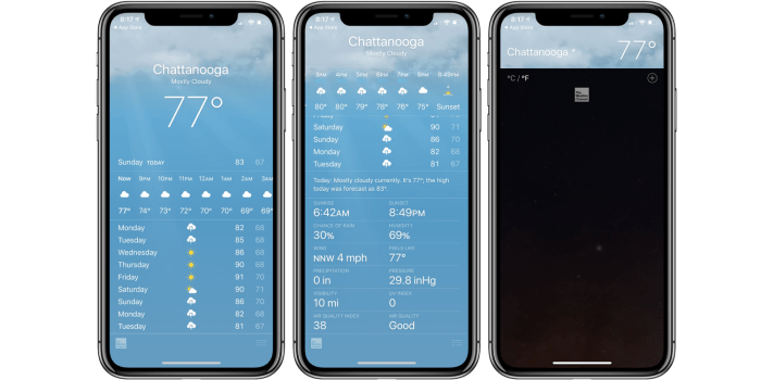 This simple iphone weather app is a must have for travellers