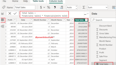 Microsoft power bi calculated column