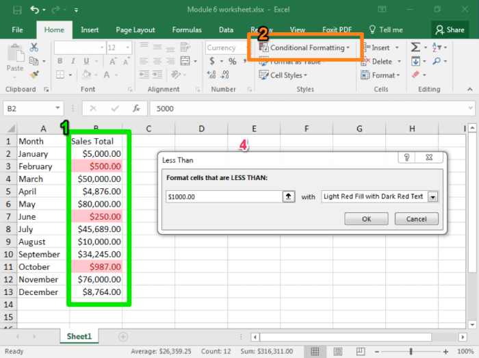 Microsoft excel conditional formatting highlight rank