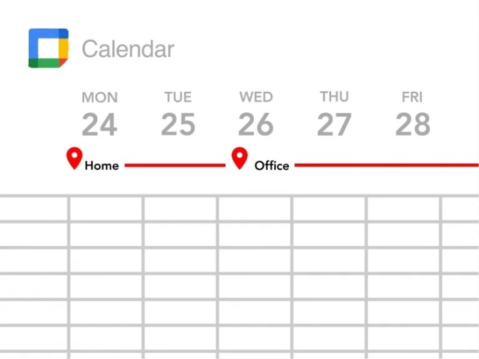 Manage working location google calendar