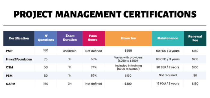 Project manager devops certifications