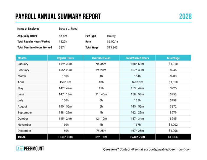 What is payroll report