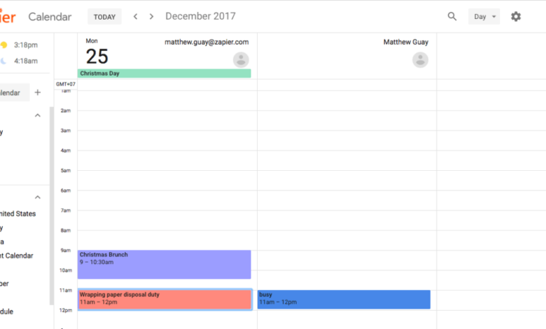 New google calendar features