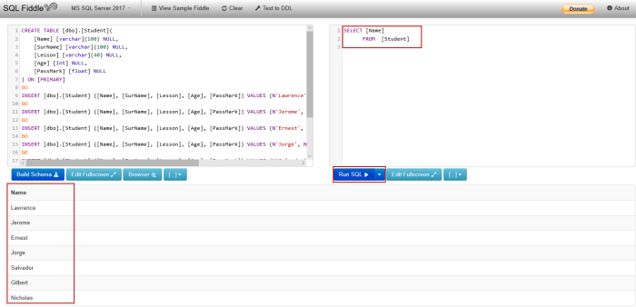 Sql basics query multiple tables