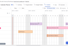 Google calendar project management