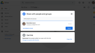 Google drive visitor sharing