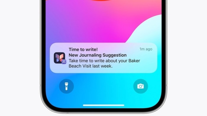 The iphone journal app is good but vision pro could make it great