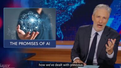 Watch the viral ai clip jon stewart says apple wouldnt let him air these are fundamentally labor replacing tools