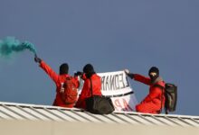 Edinburgh apple store vandalized as protest moves through city