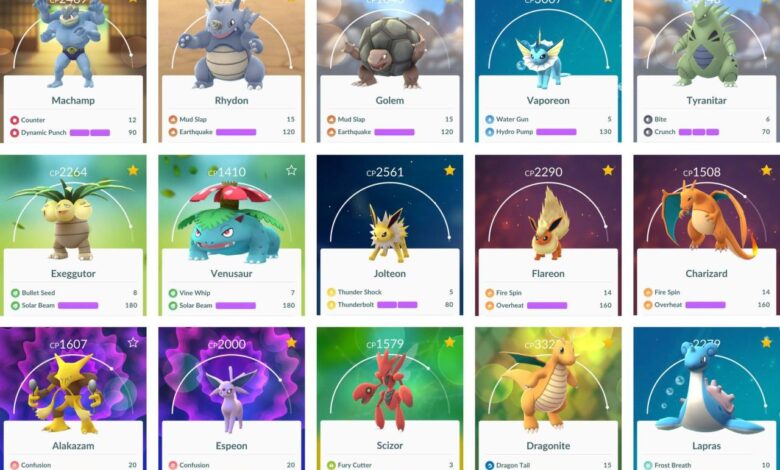 The best pokemon in pokemon go