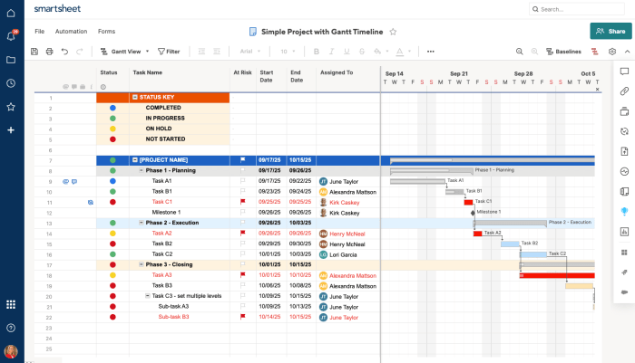 Create gantt chart smartsheet