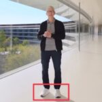 Tim cook was wearing made on ipad nike shoes for the let loose event