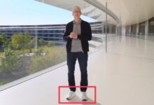 Tim cook was wearing made on ipad nike shoes for the let loose event