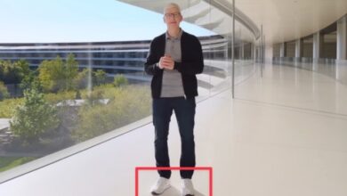 Tim cook was wearing made on ipad nike shoes for the let loose event