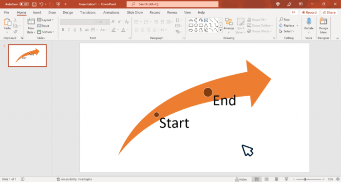 Create moving arrow powerpoint