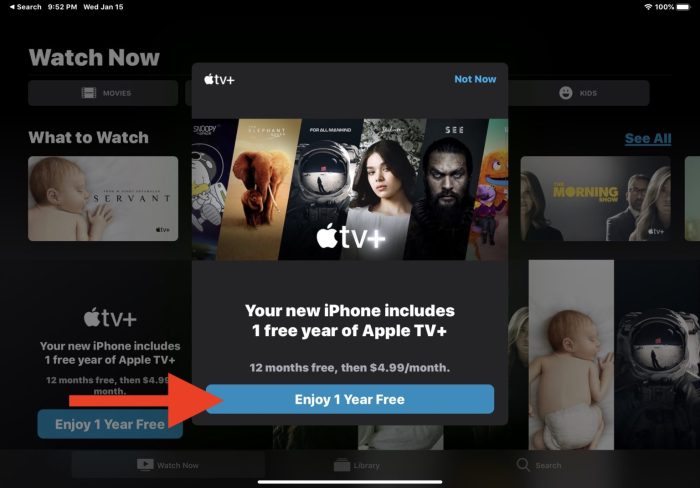 You can now watch dozens of blockbuster movies for free with your apple tv plus subscription but not for long