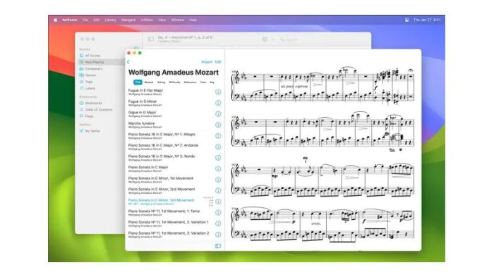 This mac ipad and iphone app makes storing and reading sheet music simple