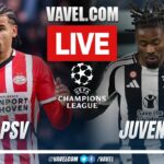 Champions League PSV vs Juventus live stream and odds