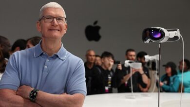 Apple ceo pictured wearing vision pro for the first time tim cook dons spatial computer in vanity fair interview
