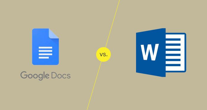 Google docs vs microsoft word