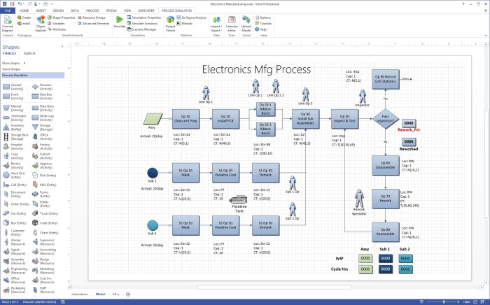 Visio tool universal business diagram app