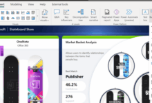 Add action buttons power bi