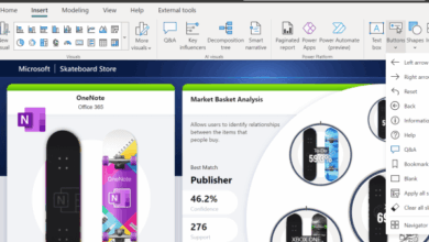 Add action buttons power bi