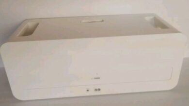 This black ipod hi fi dock never went on sale and makes me yearn for the click wheel days once more