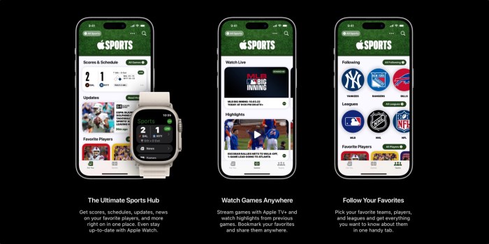 Apples sports app is now ready for the nba and nhl playoffs gaining other enhancements along the way