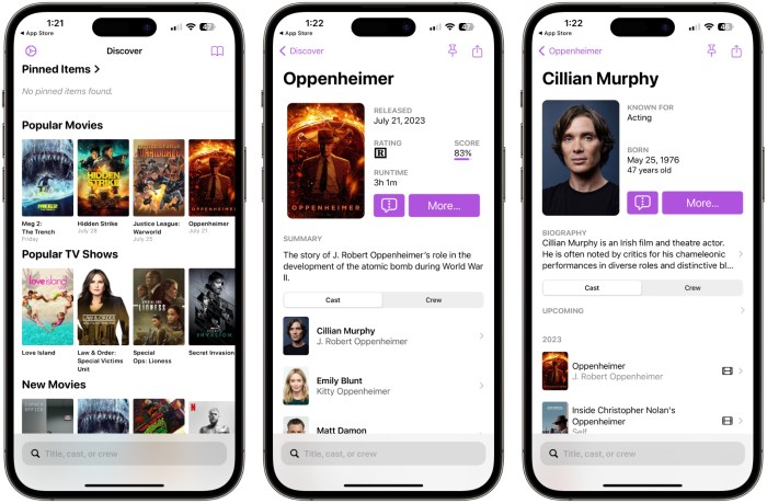 Callsheet is an essential iphone and ipad app for movie lovers